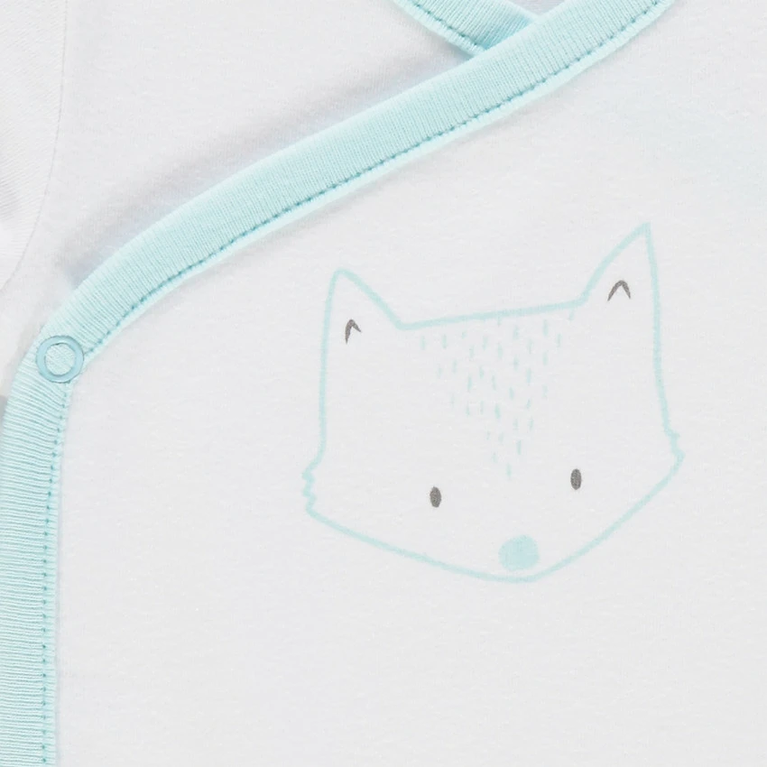 Lot De 2 Bodies Manches Longues En Coton Print Chats Pour Bébé Garçon 3 Lot De 2 Bodies Manches Longues En Coton Print Chats Pour Bébé Garçon – Image 3