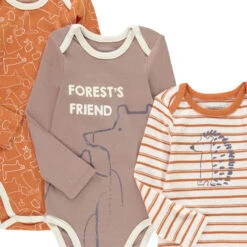 Lot De 7 Bodies Manches Longues En Coton Print Animaux Pour Bébé Garçon 5 Lot De 7 Bodies Manches Longues En Coton Print Animaux Pour Bébé Garçon -Orchestra HNAY6W ECR 3 X