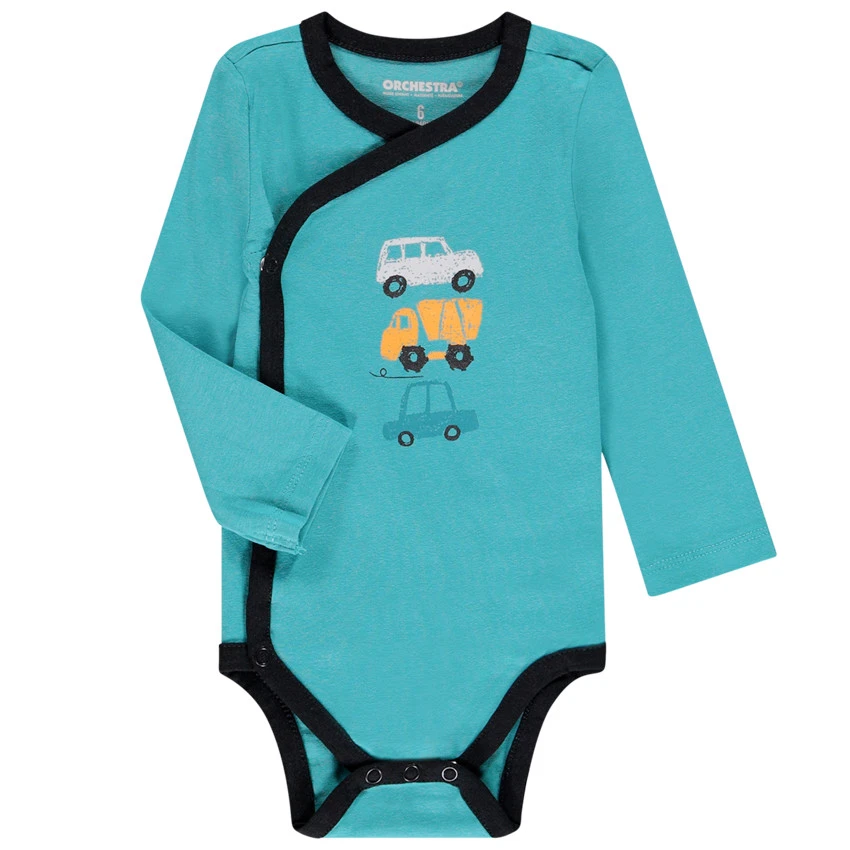 Lot De 5 Bodies Manches Longues Print Voitures Pour Bébé Garçon 2 Lot De 5 Bodies Manches Longues Print Voitures Pour Bébé Garçon – Image 2