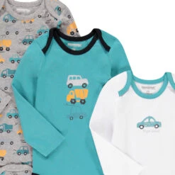 Lot De 5 Bodies Manches Longues Print Voitures Pour Bébé Garçon 8 Lot De 5 Bodies Manches Longues Print Voitures Pour Bébé Garçon -Orchestra HNAY6Z VEM 4 X