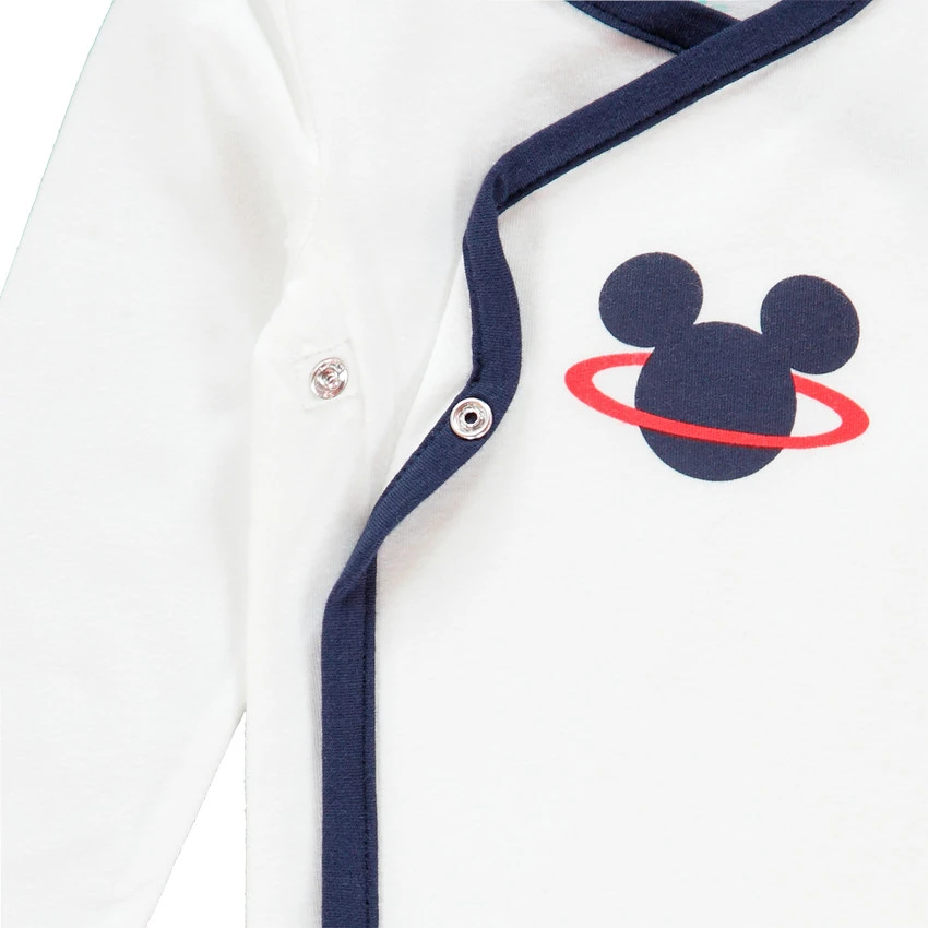 Lot De 3 Bodies En Coton Motif Mickey Disney Pour Bébé Garçon 4 Lot De 3 Bodies En Coton Motif Mickey Disney Pour Bébé Garçon – Image 4