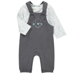 Ensemble T-shirt Manches Longues Imprimé Winnie L'Ourson Disney Et Salopette -Orchestra HNAY81 GRM 6 X