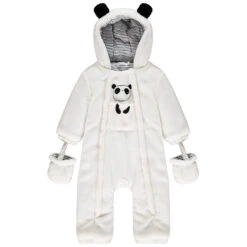 Combi-pilote Ludique En Sherpa Motif Panda Pour Bébé Garçon