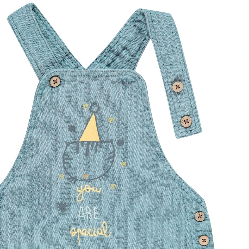 Ensemble T-shirt Imprimé Et Salopette Longue Pour Bébé Garçon 4 Ensemble T-shirt Imprimé Et Salopette Longue Pour Bébé Garçon – Image 4