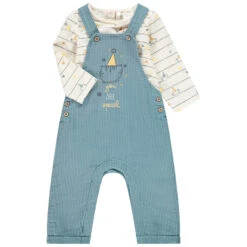 Ensemble T-shirt Imprimé Et Salopette Longue Pour Bébé Garçon 11 Ensemble T-shirt Imprimé Et Salopette Longue Pour Bébé Garçon -Orchestra HNAY89 BLM 6 X