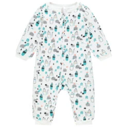 Combinaison Longue Zippée Imprimée Pour Bébé Garçon