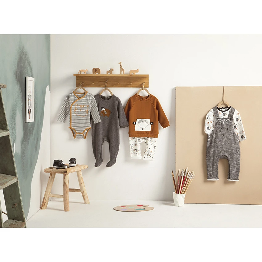 Ensemble En Molleton Imprimé Hérissons Pour Bébé Garçon 5 Ensemble En Molleton Imprimé Hérissons Pour Bébé Garçon – Image 5