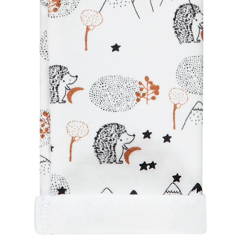 Ensemble En Molleton Imprimé Hérissons Pour Bébé Garçon 4 Ensemble En Molleton Imprimé Hérissons Pour Bébé Garçon – Image 4