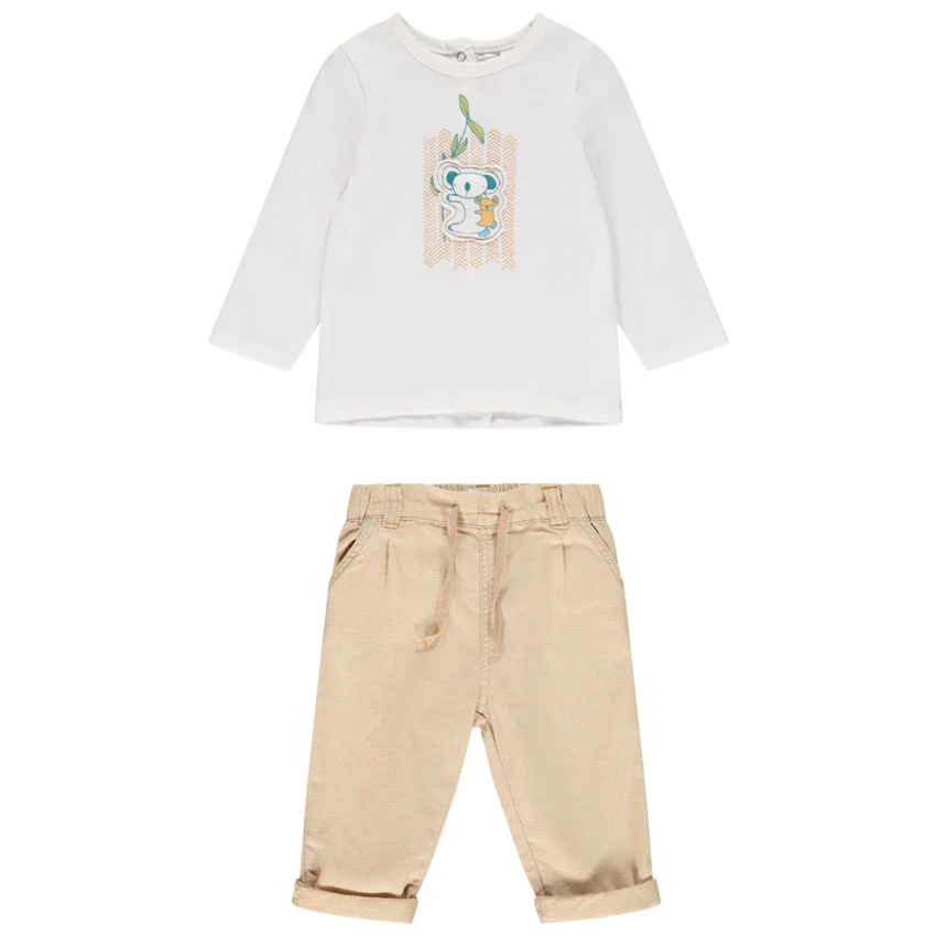 Ensemble 2 Pièces Motif Koala Pour Bébé Garçon 1 Ensemble 2 Pièces Motif Koala Pour Bébé Garçon