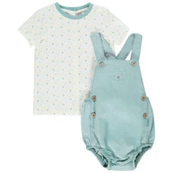 Ensemble 2 PiÚces Salopette Et T-shirt Pour Bébé Garçon