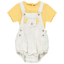 Ensemble Salopette Bloomer + T-shirt Pour Bébé Garçon -Orchestra HNAYAB JAC 6 X