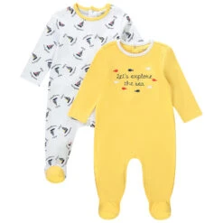 Lot De 2 Dors Bien En Jersey Pour Bébé Garçon