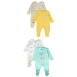 Lot De 4 Dors-bien Imprimé Tigre Pour Bébé Garçon