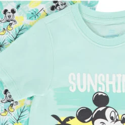 Lot De 2 Combinaisons Courtes En Jersey Imprimé Mickey Disney Pour Bébé Garçon -Orchestra HNAYAU VEC 3 X