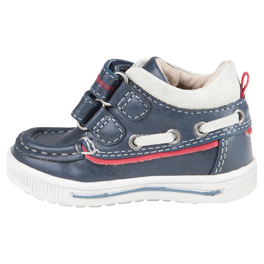 Chaussures Forme Bateau Aspect Cuir à Scratchs 2 Chaussures Forme Bateau Aspect Cuir à Scratchs – Image 2