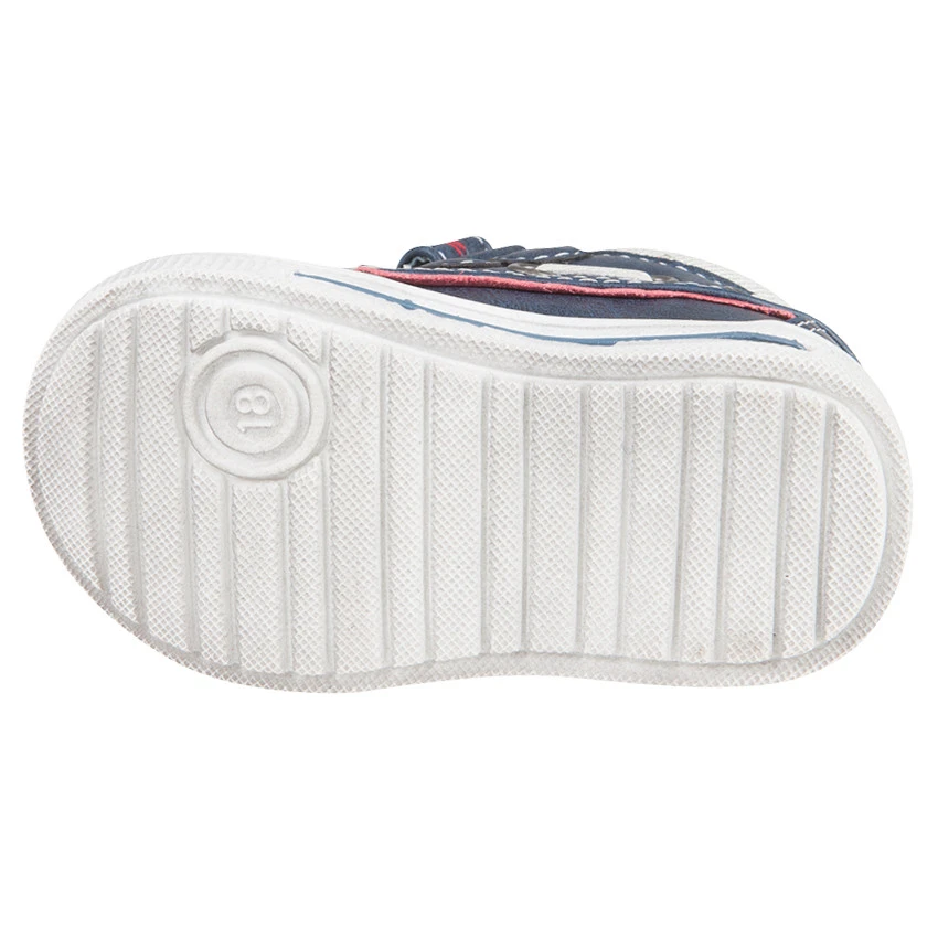 Chaussures Forme Bateau Aspect Cuir à Scratchs 3 Chaussures Forme Bateau Aspect Cuir à Scratchs – Image 3