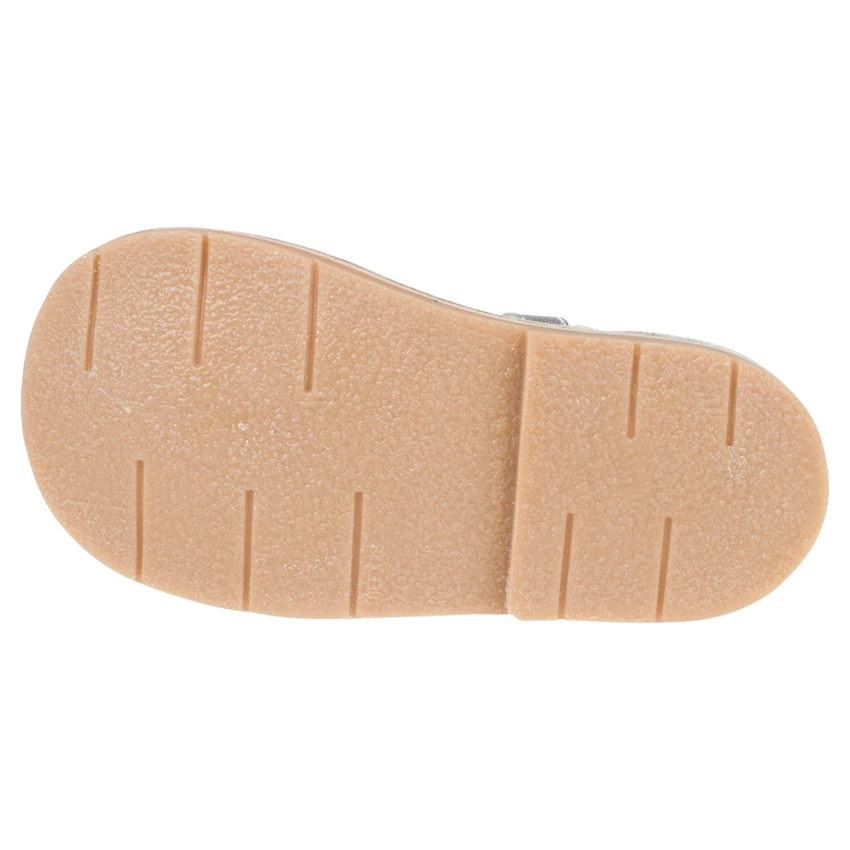 Babies Argentées En Cuir à Scratch Et Noeud 3 Babies Argentées En Cuir à Scratch Et Noeud – Image 3