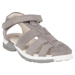 Nu-pieds En Cuir Avec Lanière à Scratch