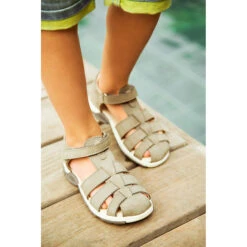 Nu-pieds En Cuir Avec Lanière à Scratch -Orchestra KCJG03 GRIS 4 X