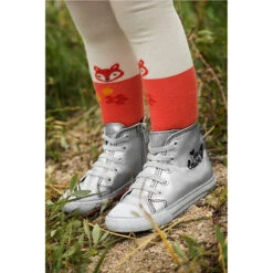 Baskets Montantes à Zip Et Lacet Pailleté Avec Bande Paillettes -Orchestra LCEN01 ARGE 4 X