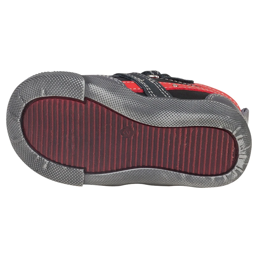 Bottillons En Cuir Avec Scratch Et Empiècements Contrastés 3 Bottillons En Cuir Avec Scratch Et Empiècements Contrastés – Image 3