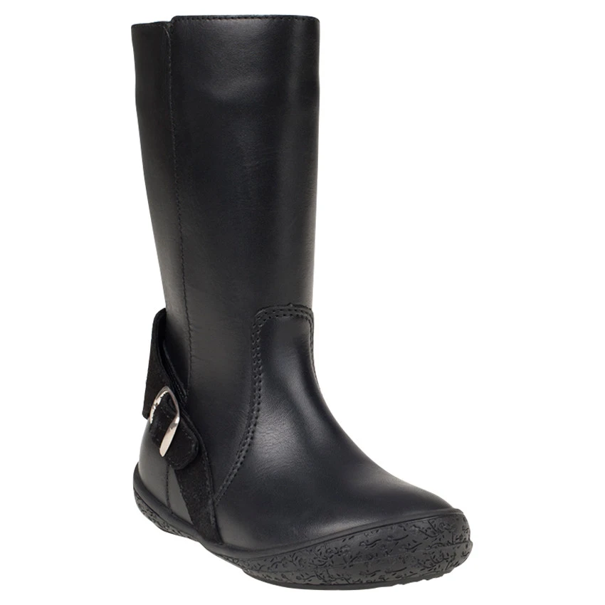 Bottes Noires En Cuir Avec Boucles Et Rivets Du 24 Au 27 1 Bottes Noires En Cuir Avec Boucles Et Rivets Du 24 Au 27