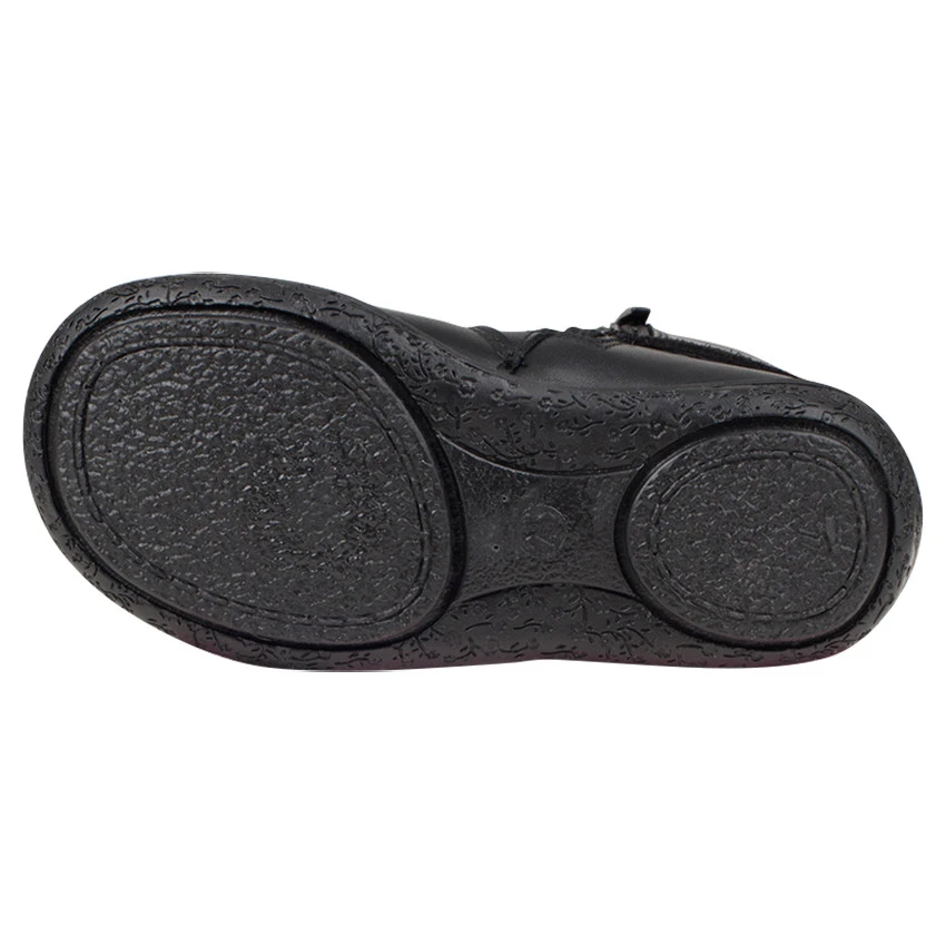 Bottes Noires En Cuir Avec Boucles Et Rivets Du 24 Au 27 3 Bottes Noires En Cuir Avec Boucles Et Rivets Du 24 Au 27 – Image 3