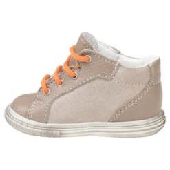 Bottillons En Cuir Bi-matière Avec Empiècements Contrastés -Orchestra MCDA09 TAUP 3 X