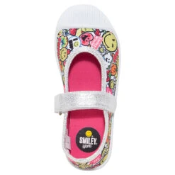 Babies En Toile Et Paillettes Imprimée Smiley -Orchestra MCIN0G BLAN 3 X