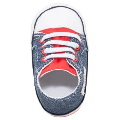 Baskets Montantes En Toile Effet Jeans Avec Patch Drapeau -Orchestra NCBV0F JEAN 3 X