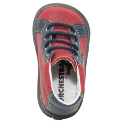 Bottillons En Cuir à Lacets Avec Chat Printé -Orchestra NCDA06 ROUG 3 X