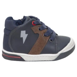 Bottillons Effet Cuir à Lacets Et Zip