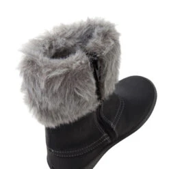 Bottes En Cuir Avec Col En Fausse Fourrure -Orchestra NCIK01 NOIR 3 X