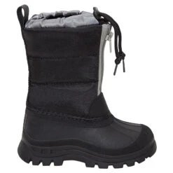 Après-ski Bicolores Fourrés Avec Zip Et Cordons De Serrage