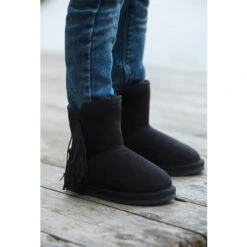 Bottines Fourrées à Franges Effet Suédine Du 28 Au 38 7 Bottines Fourrées à Franges Effet Suédine Du 28 Au 38 -Orchestra NCMK0L NOIR 10 X