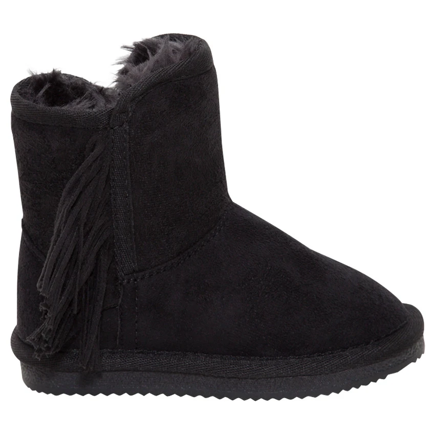 Bottines Fourrées à Franges Effet Suédine Du 28 Au 38 1 Bottines Fourrées à Franges Effet Suédine Du 28 Au 38