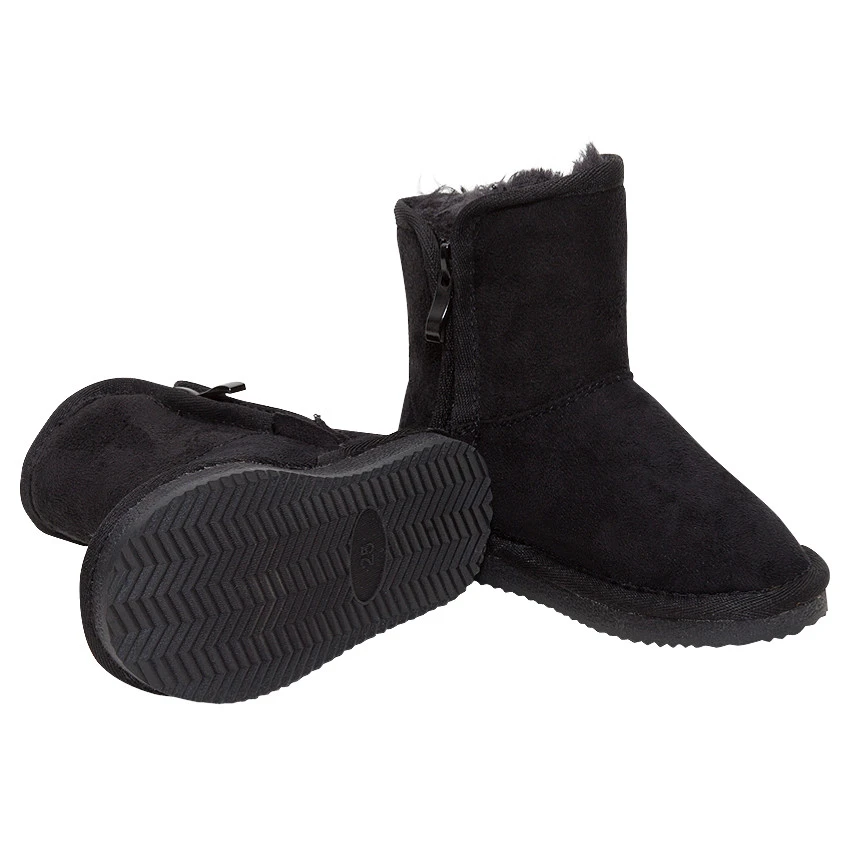 Bottines Fourrées à Franges Effet Suédine Du 28 Au 38 2 Bottines Fourrées à Franges Effet Suédine Du 28 Au 38 – Image 2