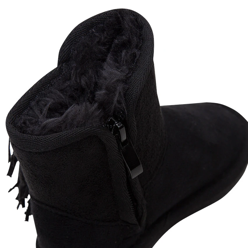 Bottines Fourrées à Franges Effet Suédine Du 28 Au 38 3 Bottines Fourrées à Franges Effet Suédine Du 28 Au 38 – Image 3