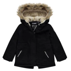 Parka Longue Déperlante Doublée Sherpa à Capuche Et Fausse Fourrure
