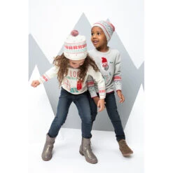 Bonnet En Tricot Avec Motif Jacquard Et Pompon -Orchestra NF750J GRIS 3 X