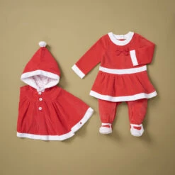 Cape De Noël En Velours à Capuche -Orchestra NN080P ROUG 15 X