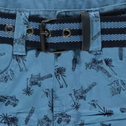 Bermuda En Twill Imprimé All-over Avec Ceinture -Orchestra OB190J BLM 3 X