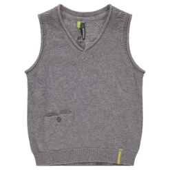 Pull Sans Manches En Tricot Avec Poche