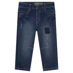 Jeans Droit Effet Used